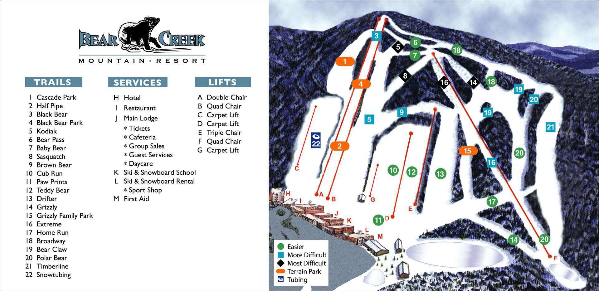 Bear Creek Trail Map