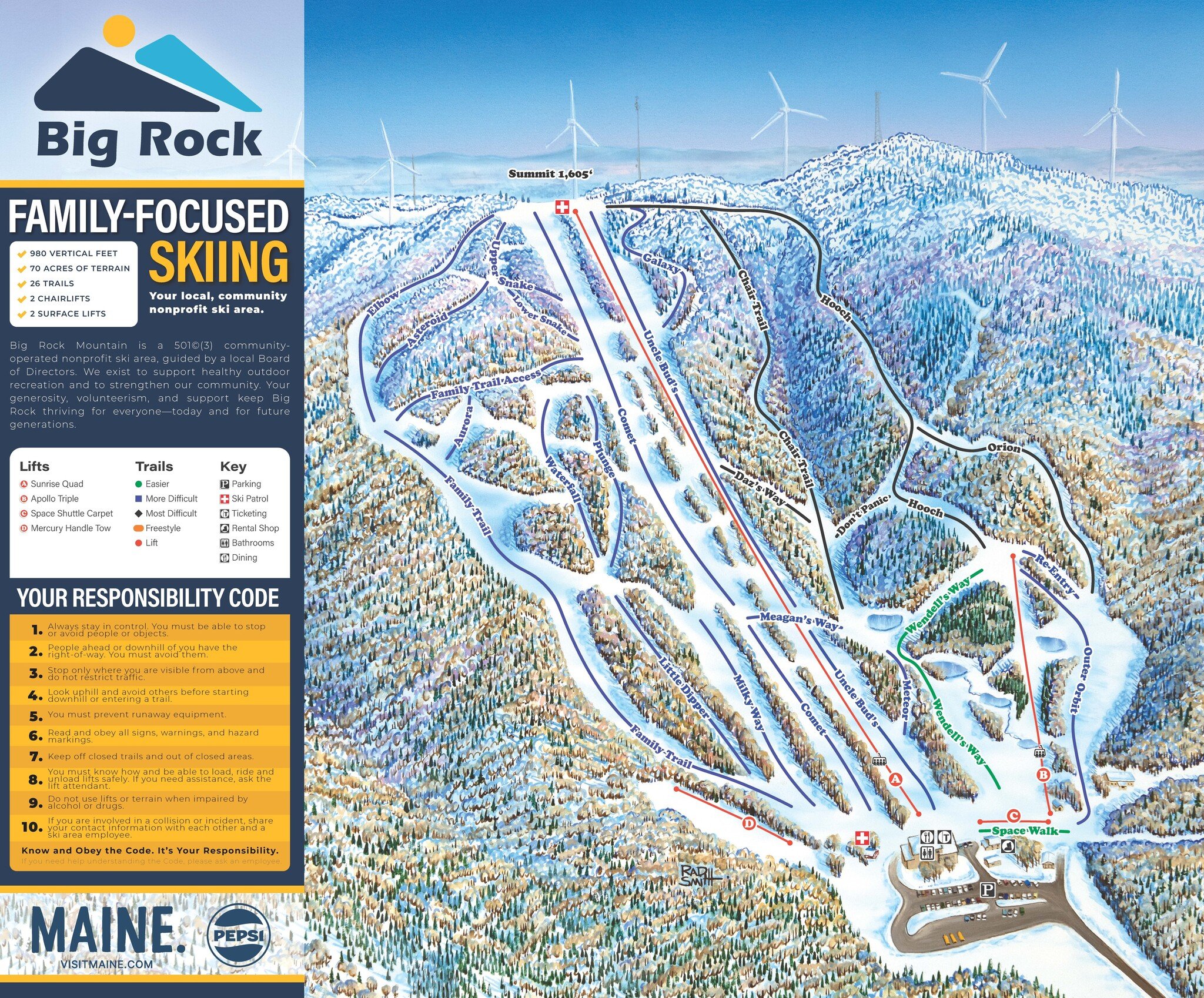 Big Rock Mountain Trail Map