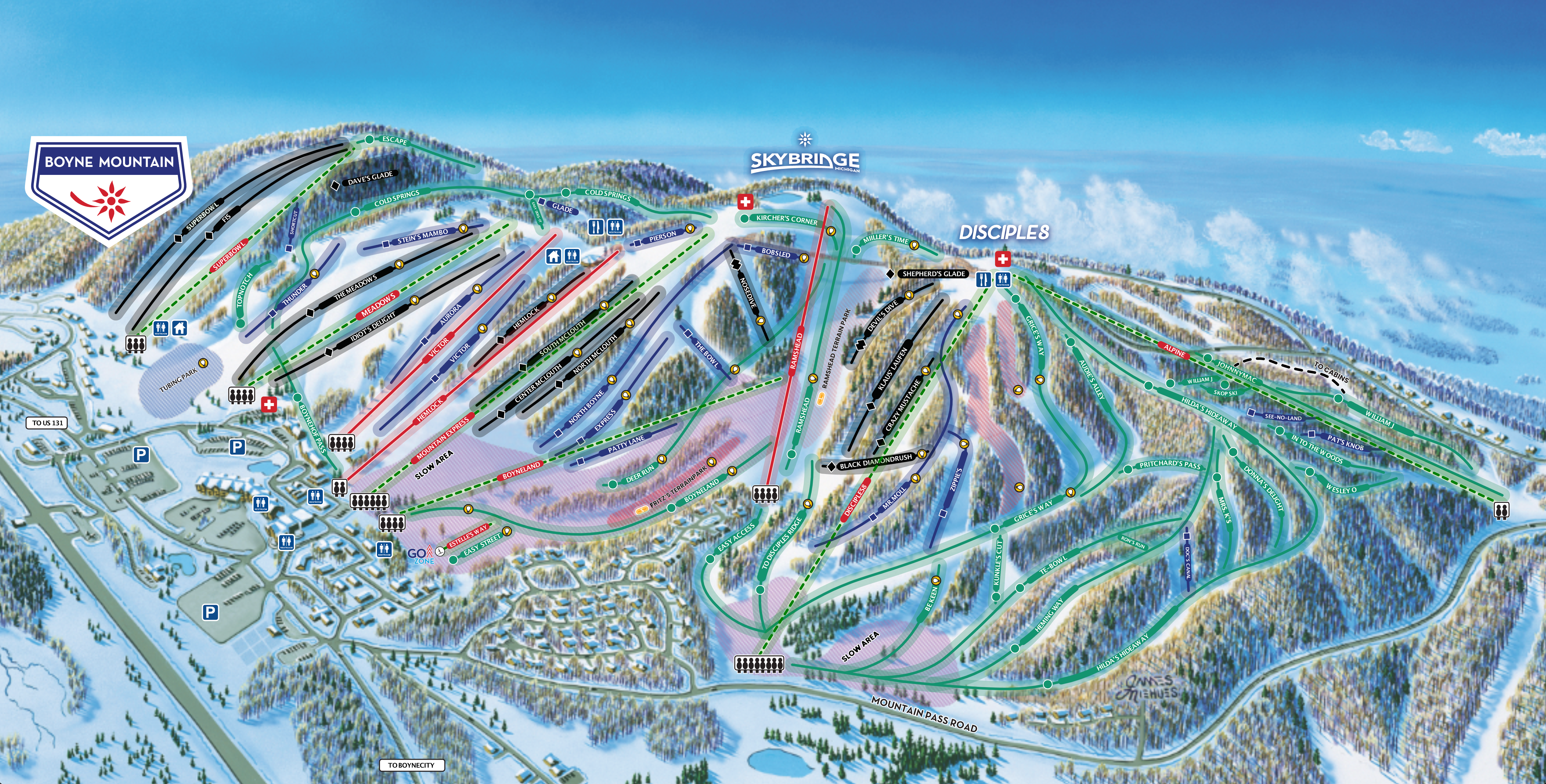 Boyne Mountain Trail Map