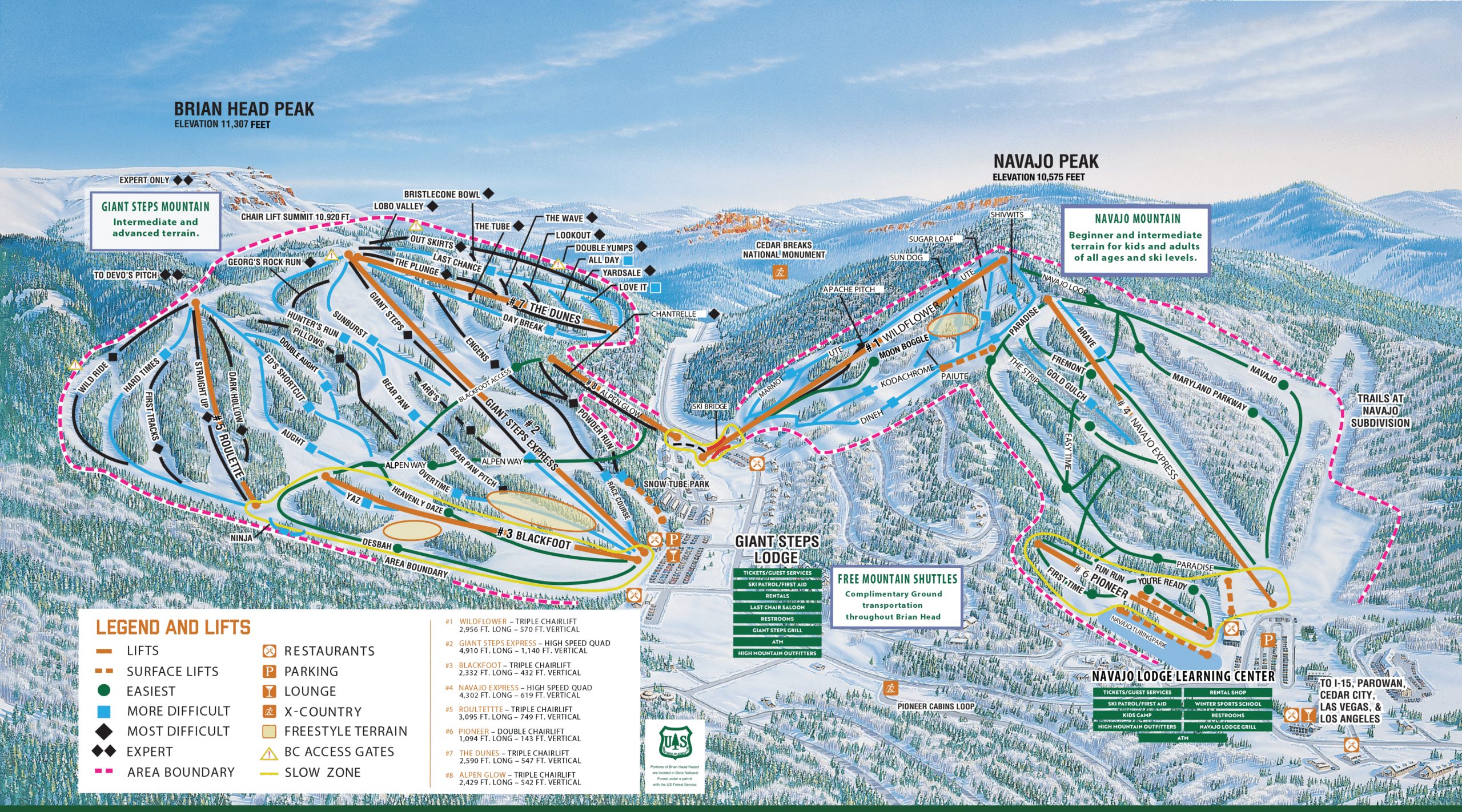Brian Head Resort Trail Map