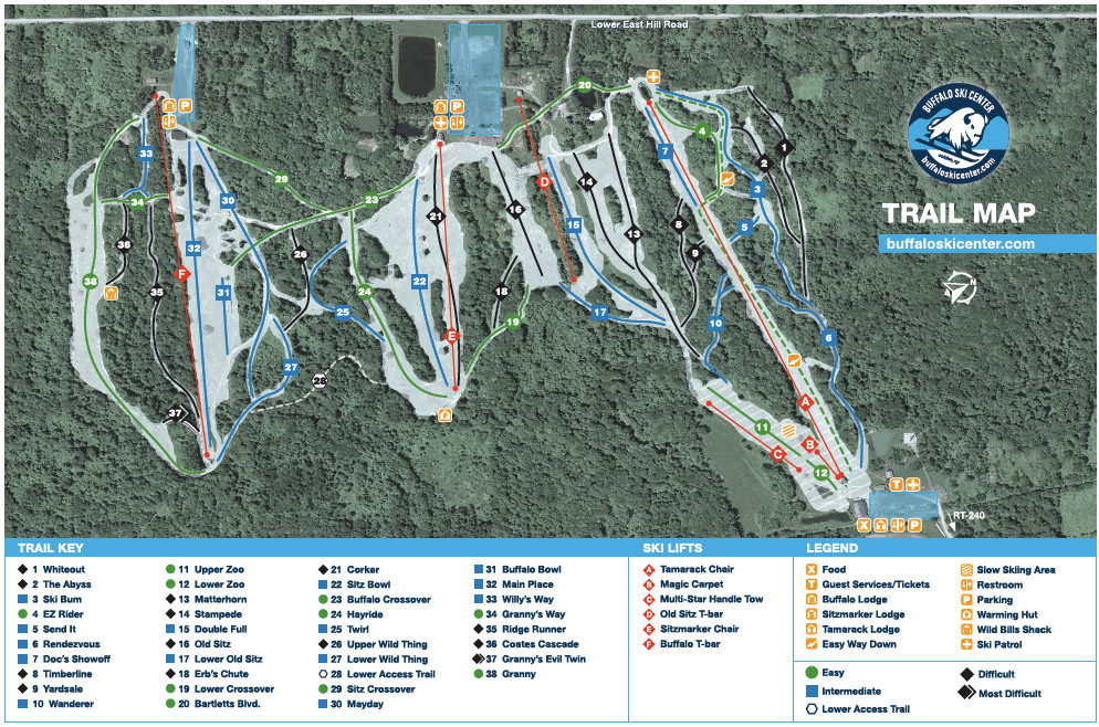 Buffalo Ski Center Trail Map