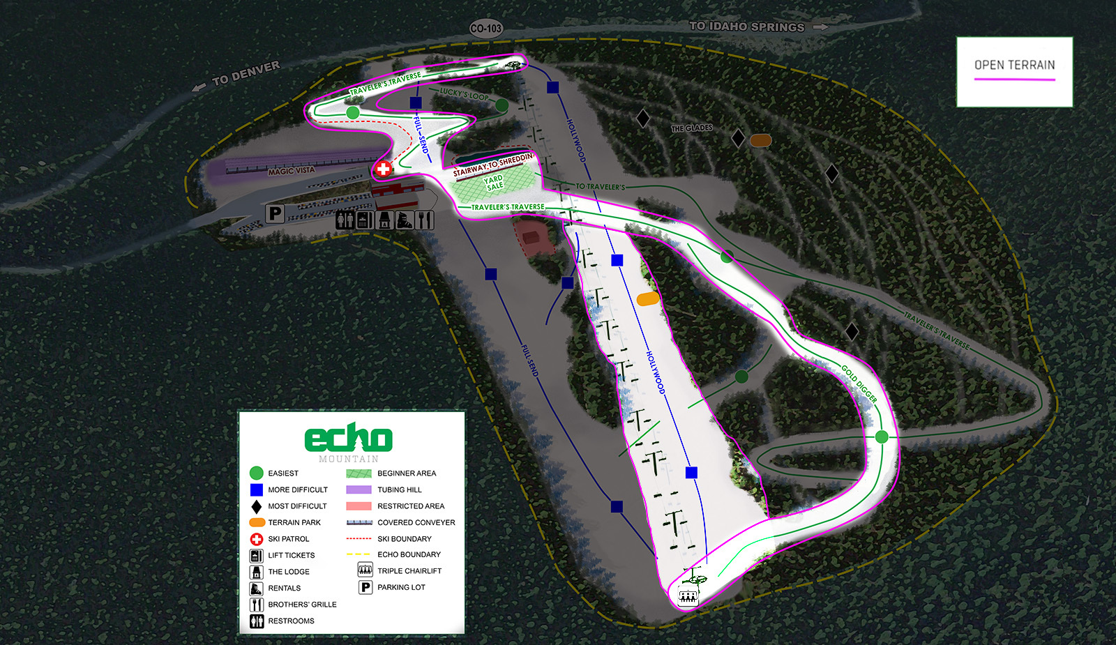 Echo Mountain Trail Map