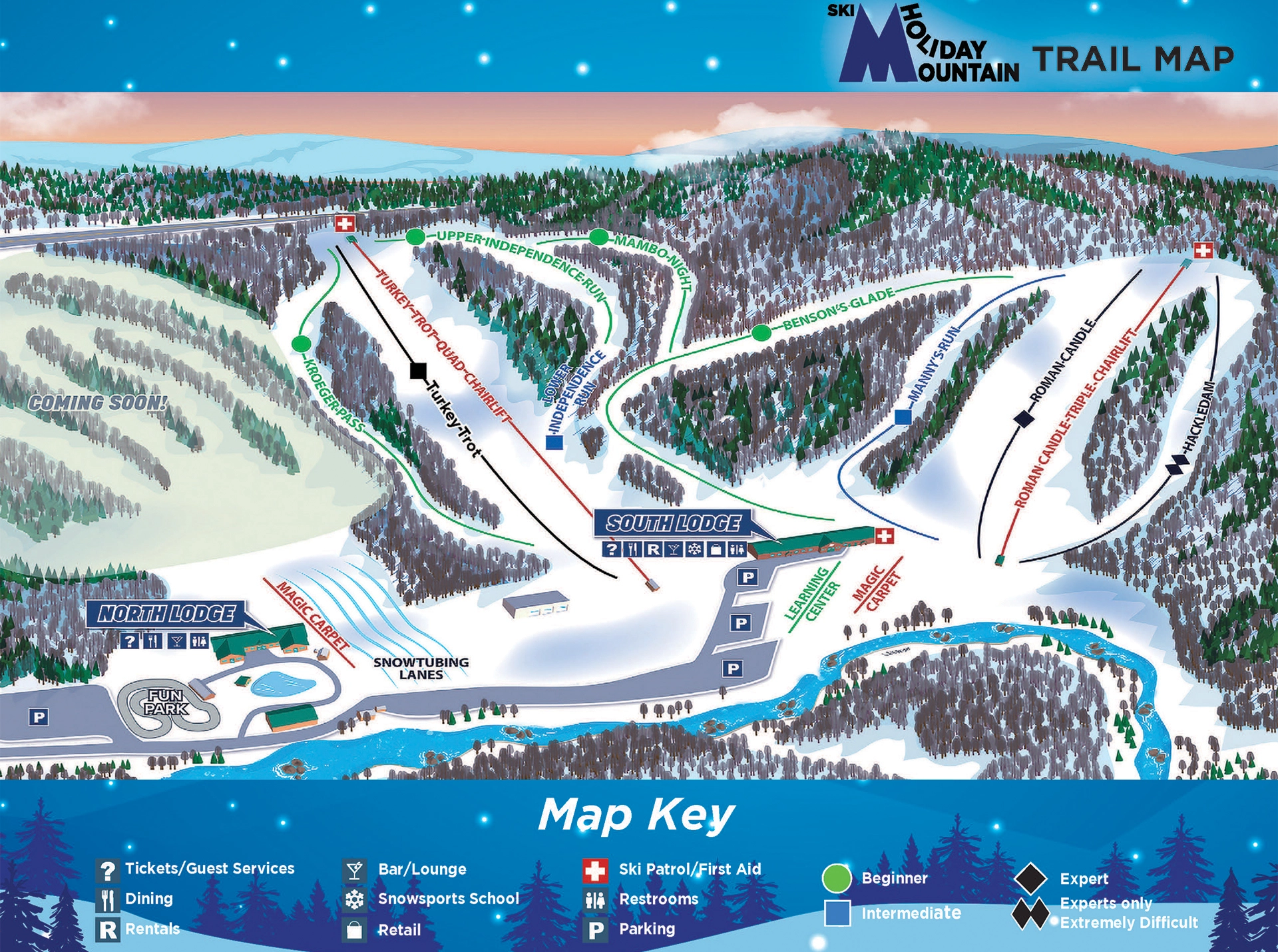 Holiday Mountain Trail Map