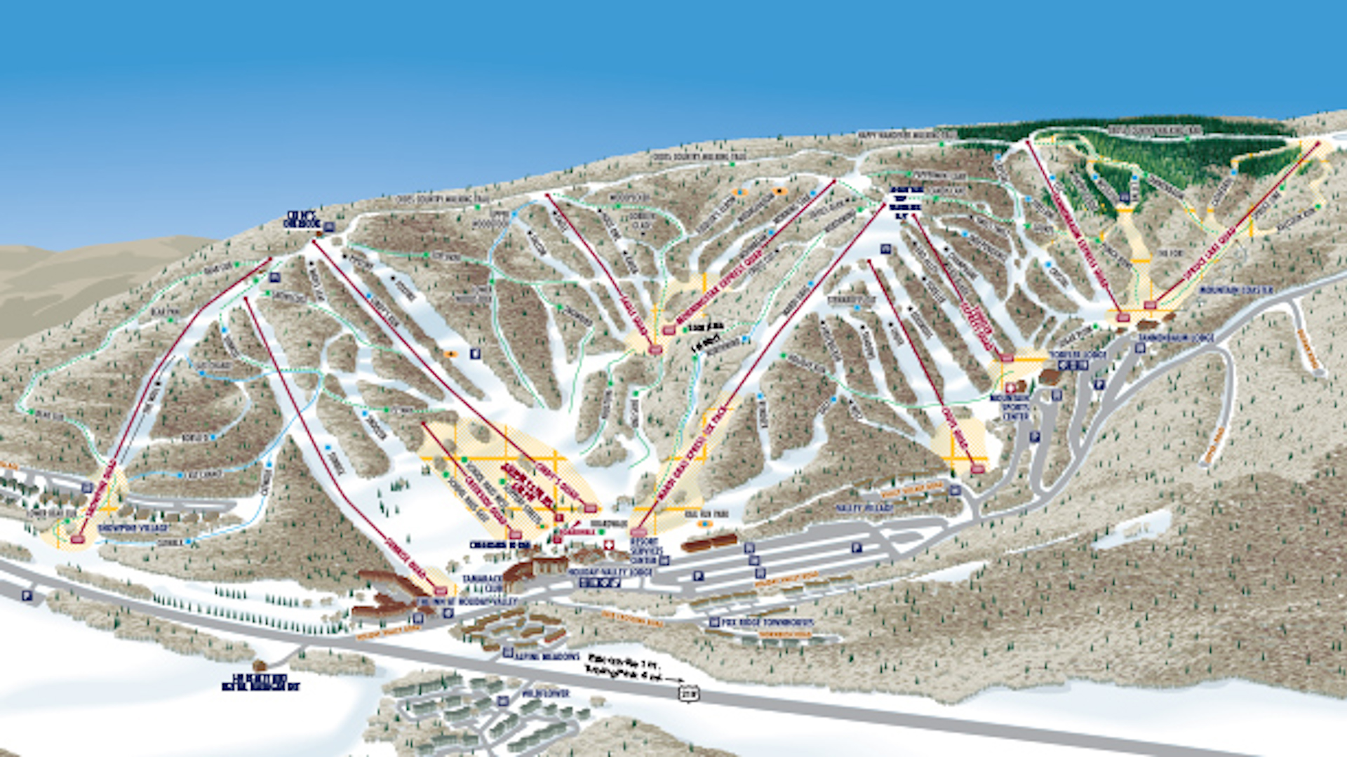 Holiday Valley Trail Map