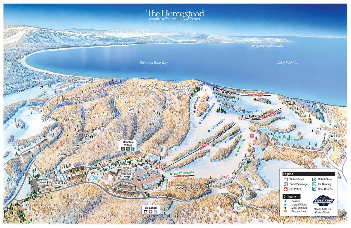 Homestead Resort Trail Map