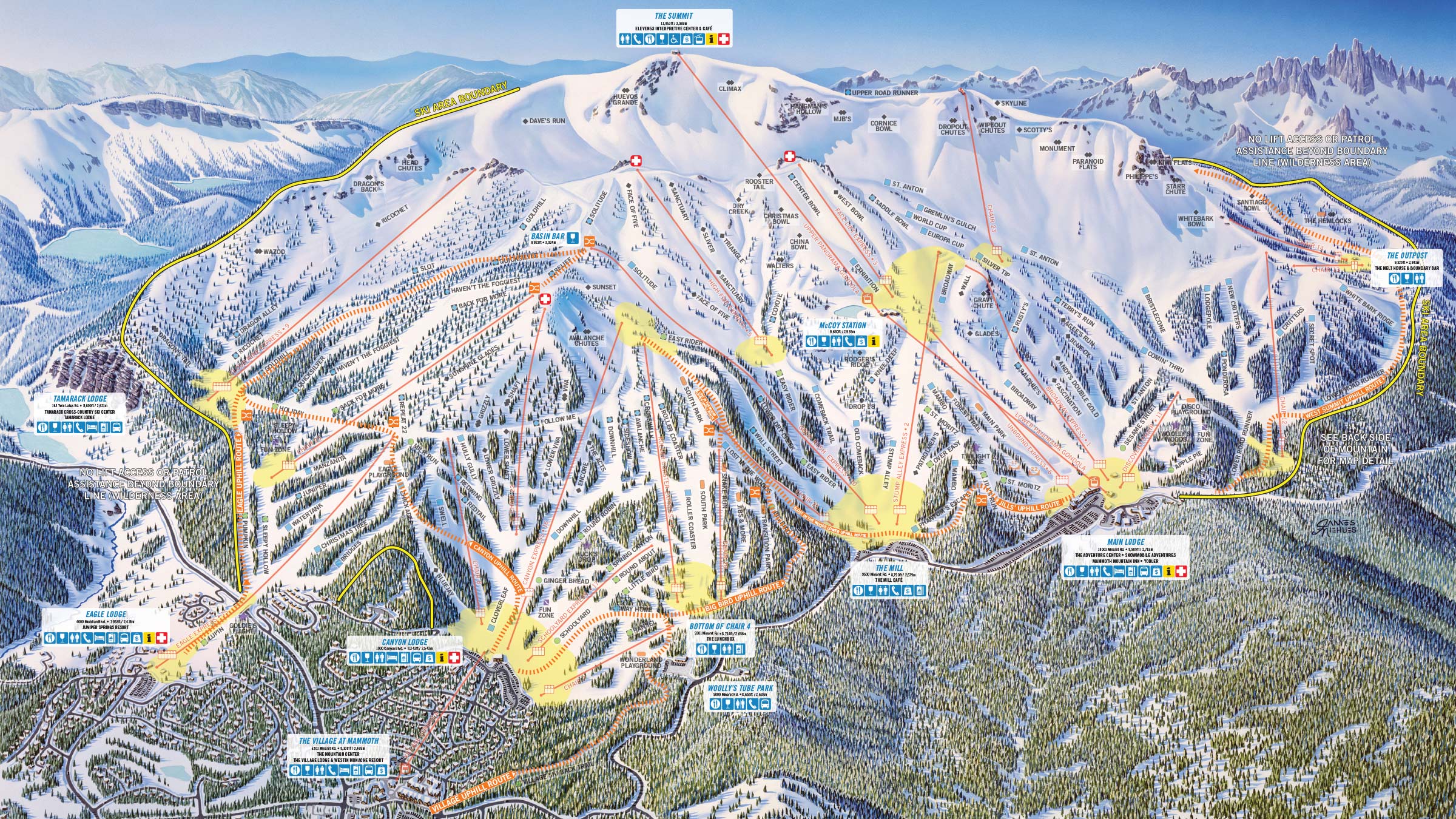Mammoth Mountain Trail Map