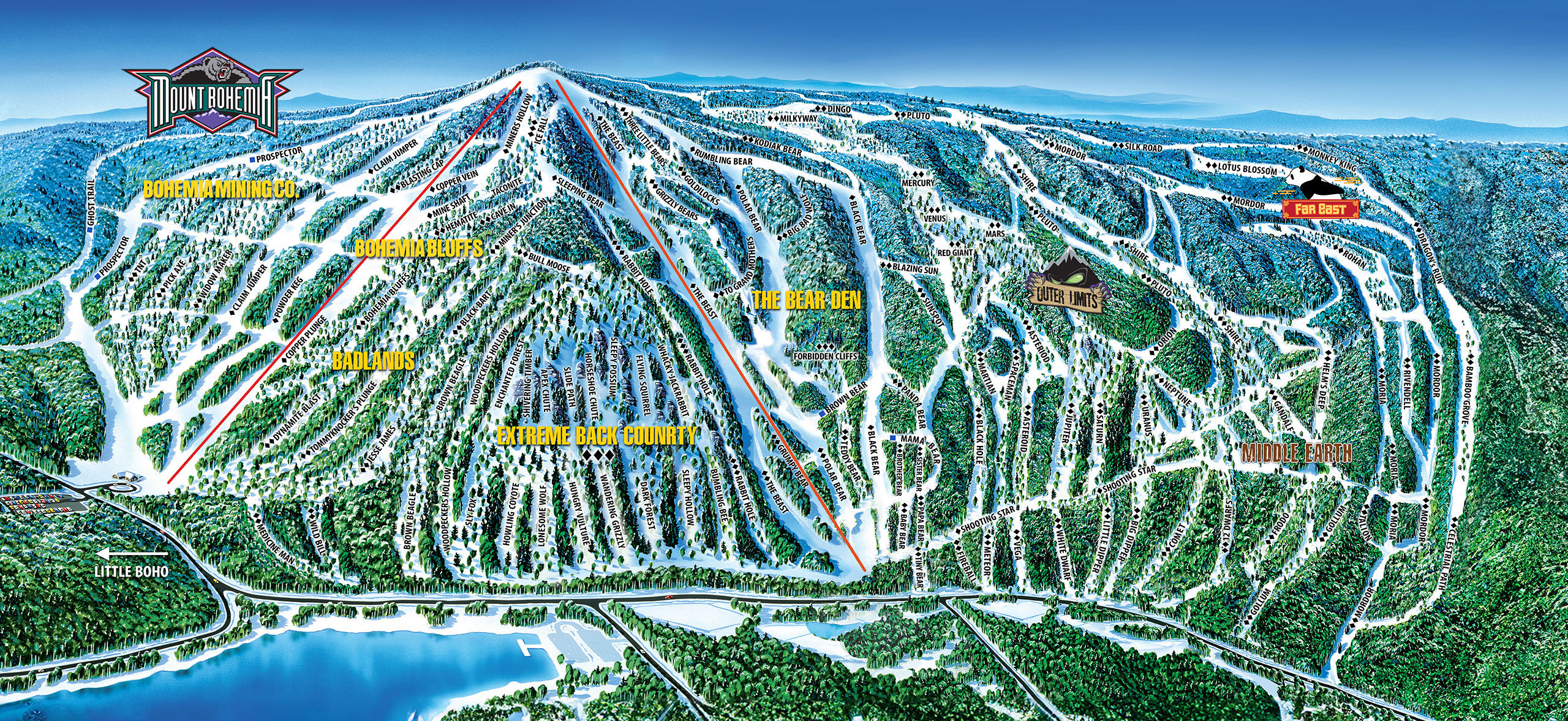 Mount Bohemia Trail Map