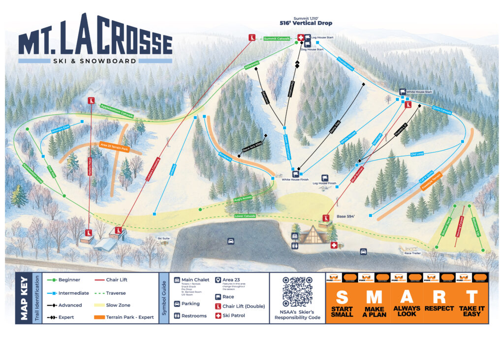 Mount La Crosse Trail Map