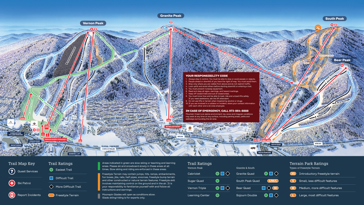 Mountain Creek Trail Map