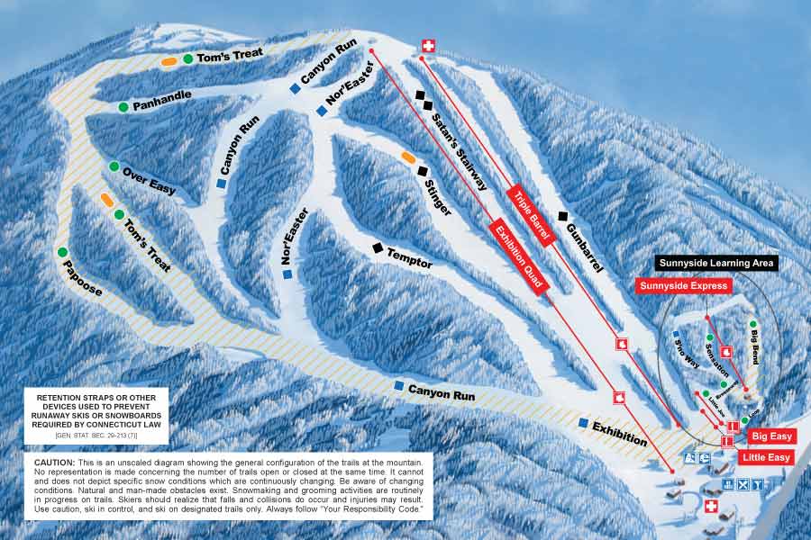 Ski Sundown Trail Map