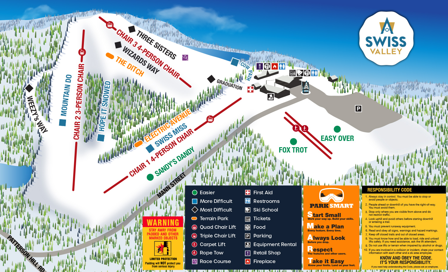 Swiss Valley Trail Map