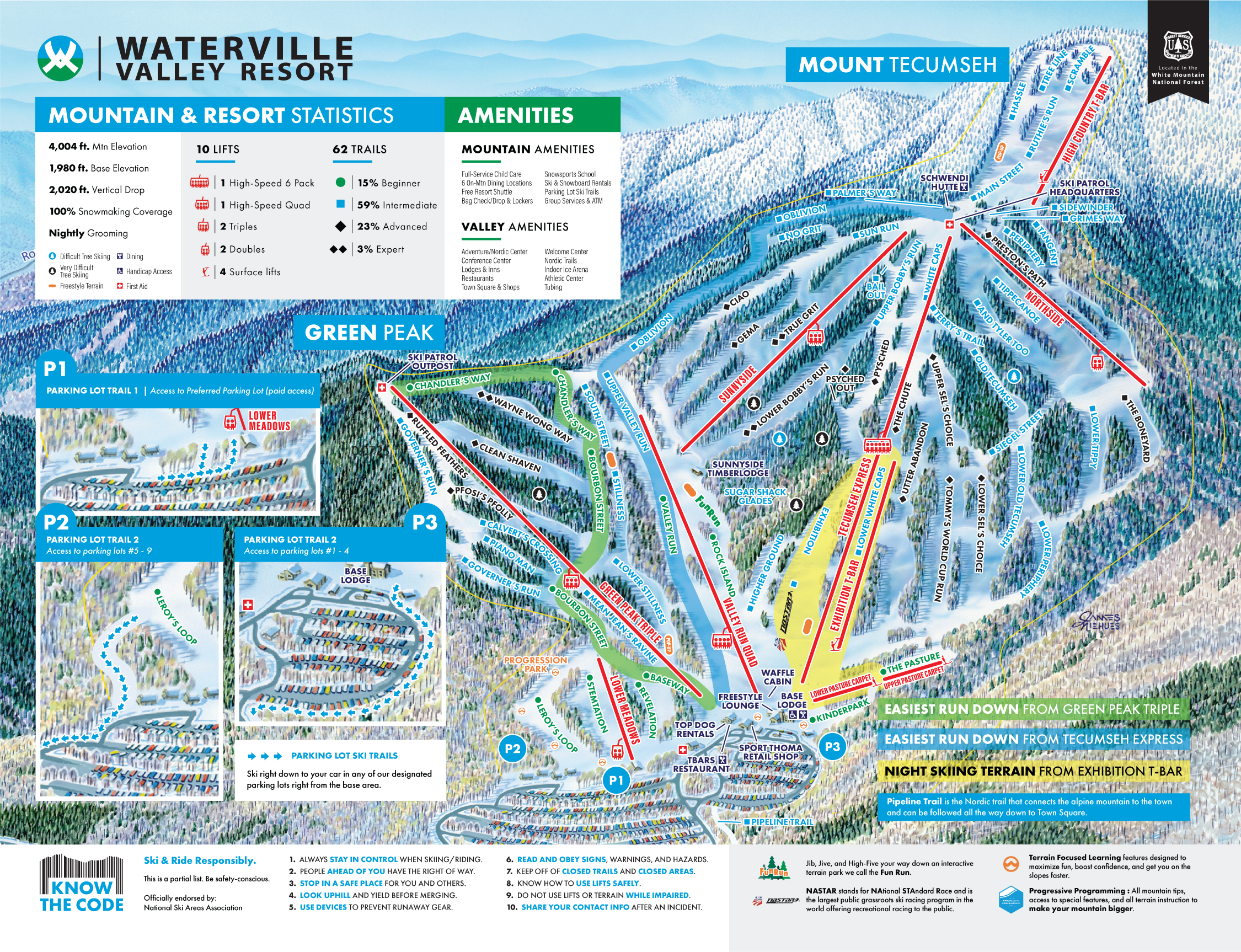Waterville Valley Trail Map