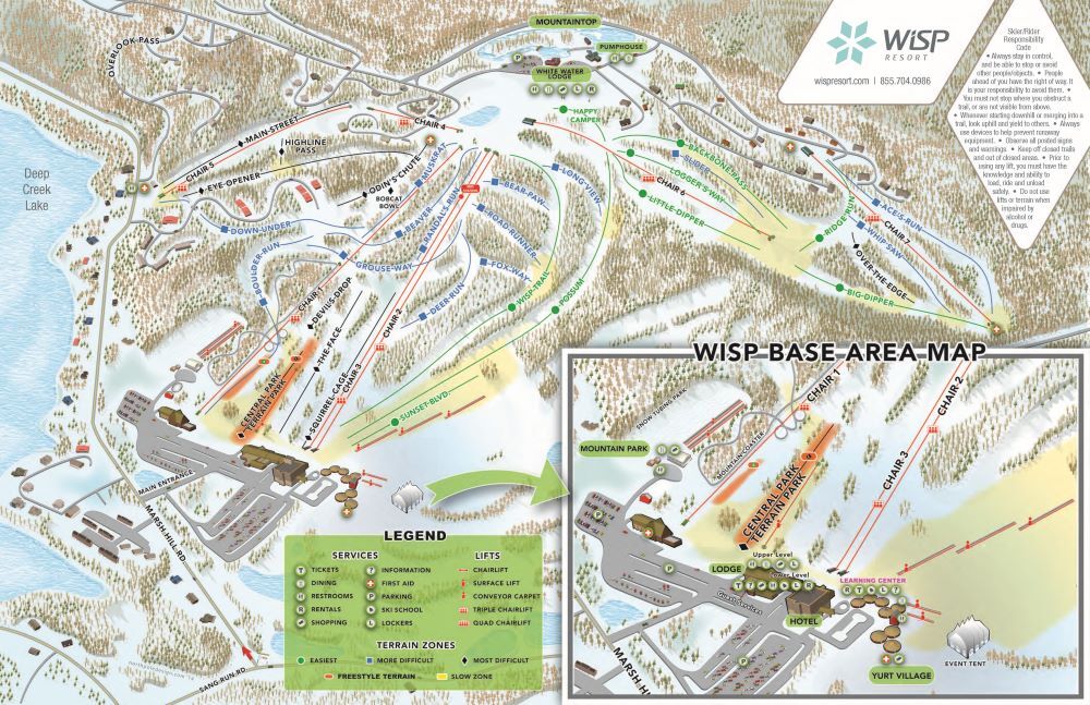 Wisp Resort Trail Map